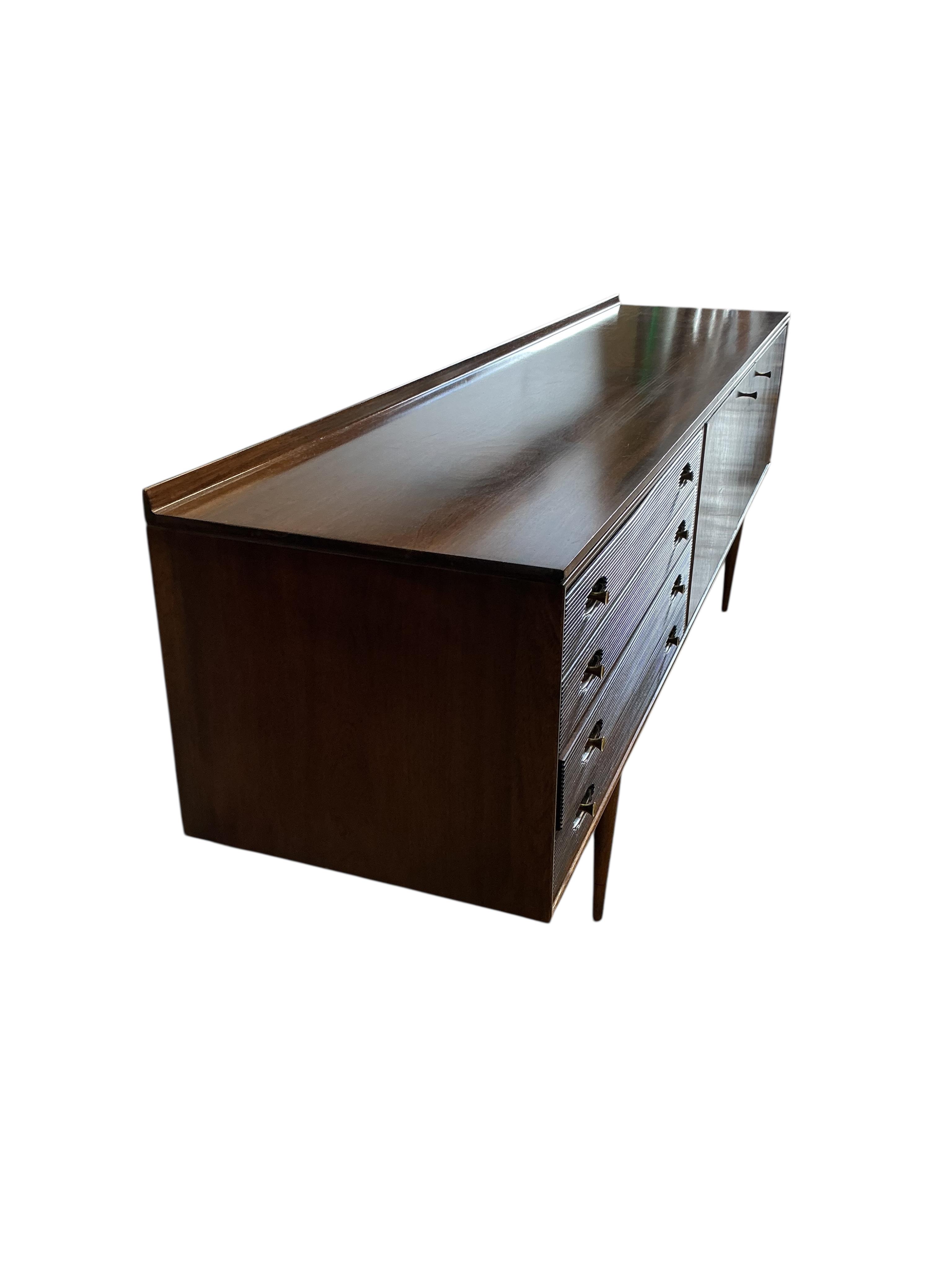 Robert Heritage for Archie Shine, a mid century teak Hamilton sideboard, width 230cm, depth 50cm, height 79cm